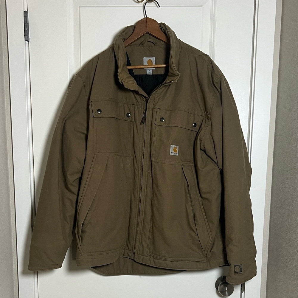 Carhartt Quick Duck Jefferson Traditional Brown Worn in Jacket XL - Picture 12 of 12